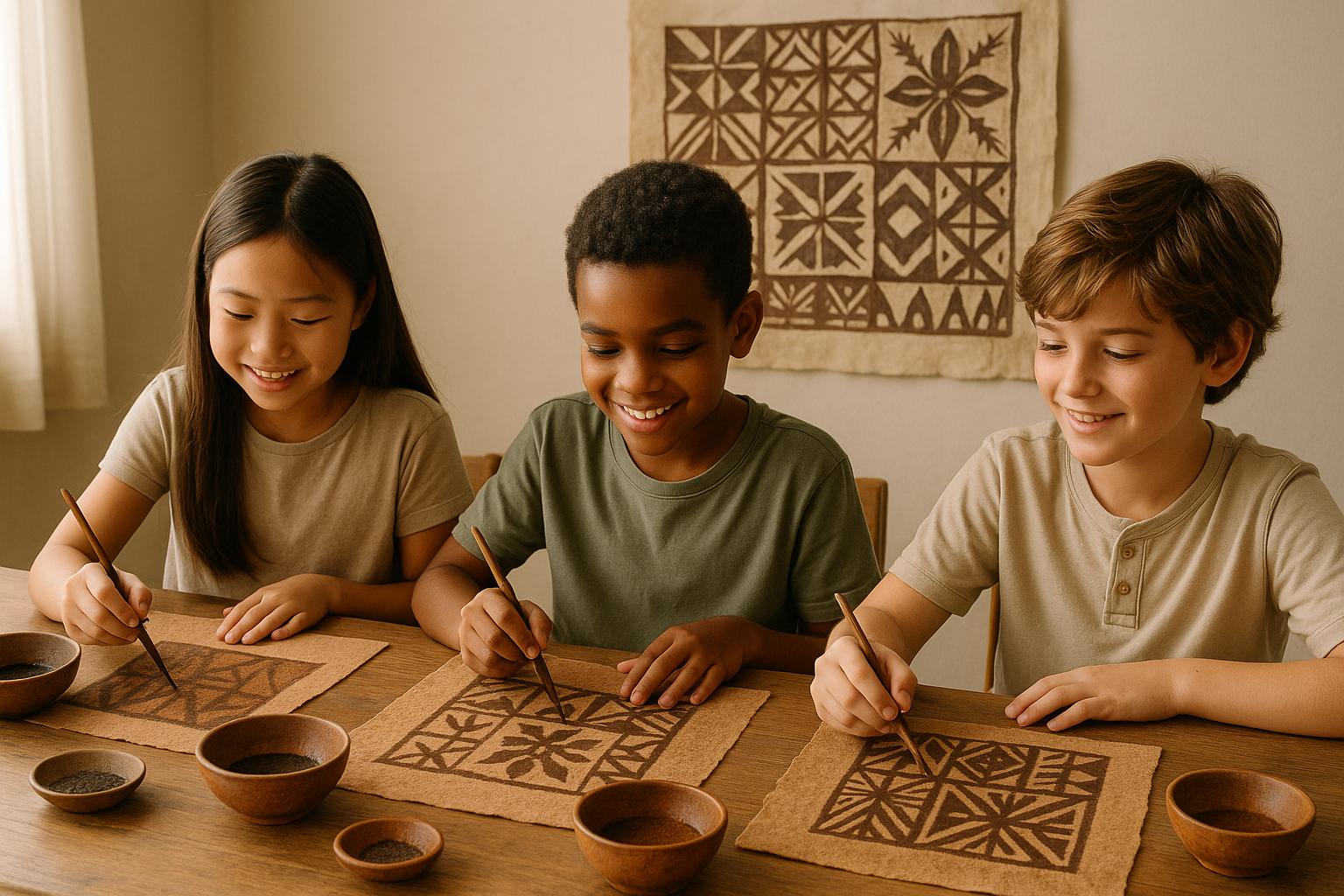 5 Steps to Teach Kids About Tapa Cloth