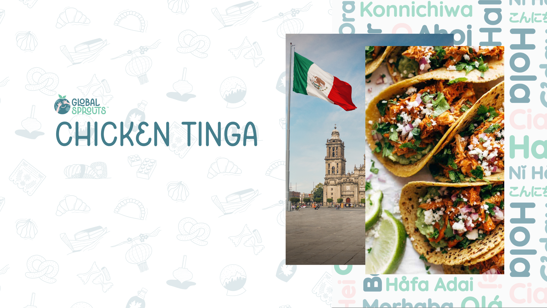 Chicken Tinga Tacos with Global Sprouts