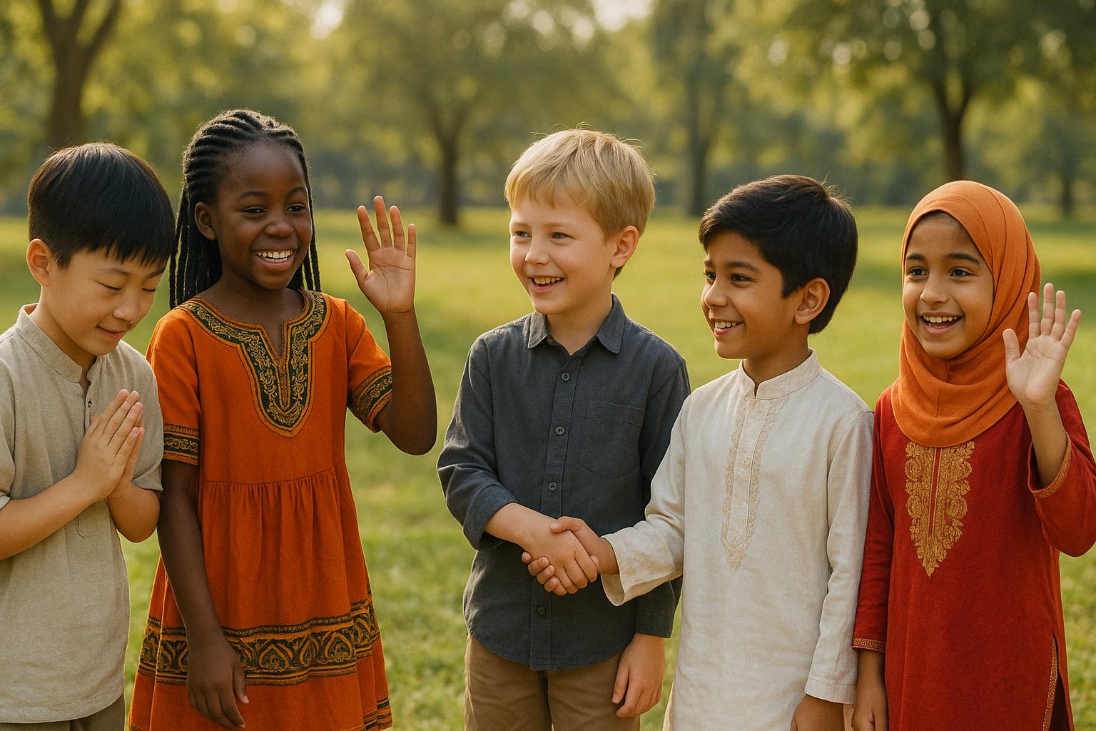 10 Ways Kids Say Hello Around the World