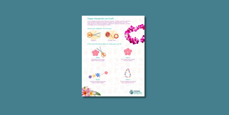 Paper Lei Craft for Kids: A Meaningful Hawaiʻi Activity