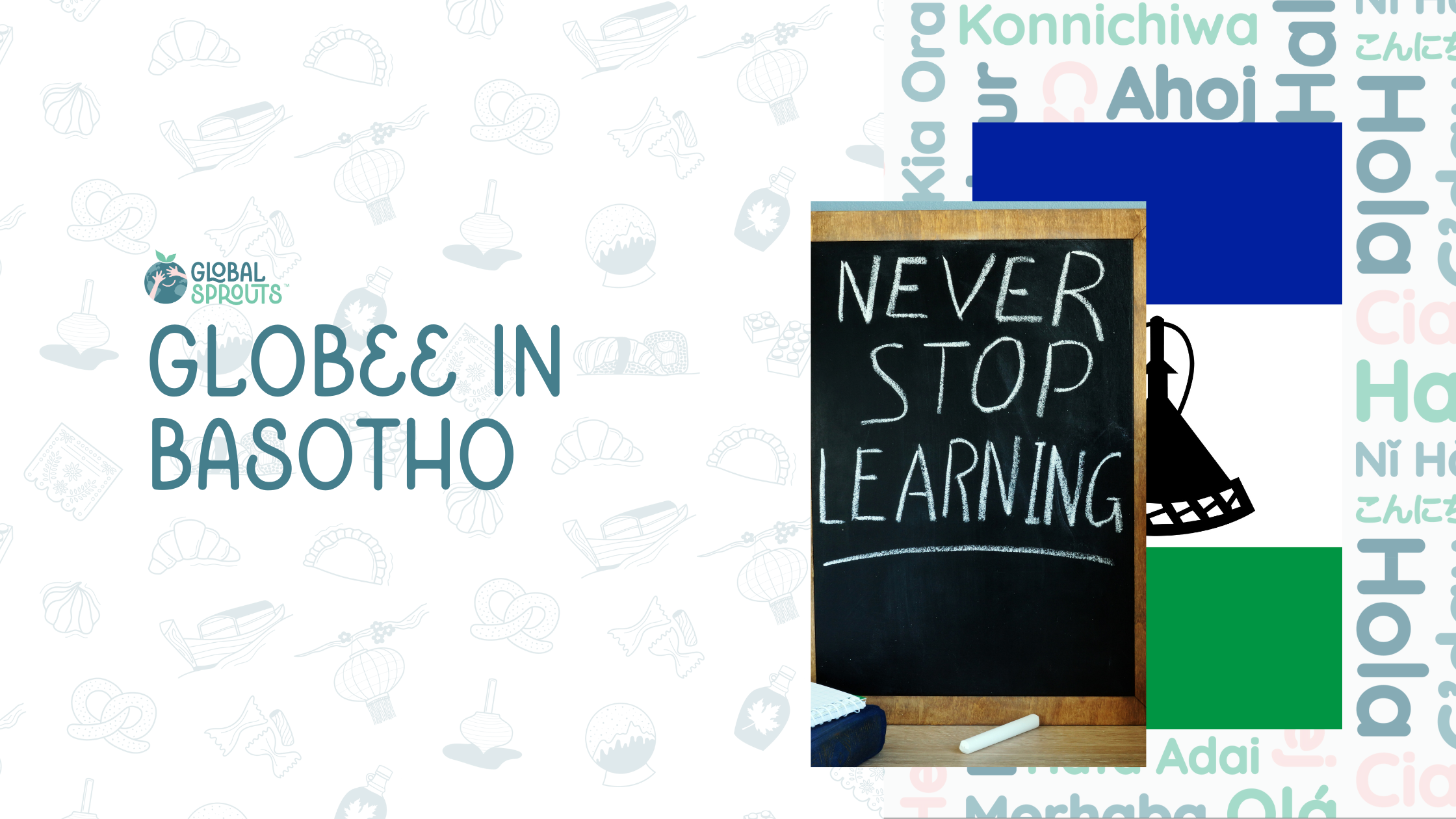 Meet Globee and Lesotho! A Free Coloring Page