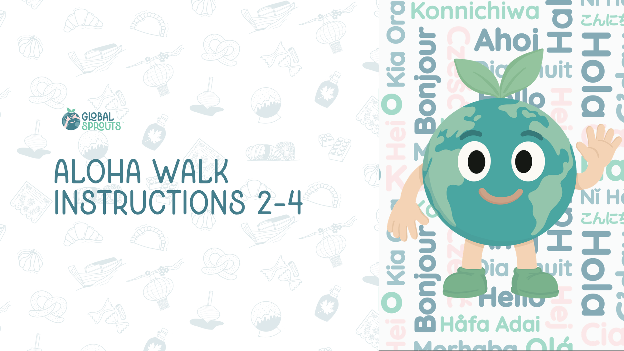 Aloha Walk Board Game Instructions (Ages 2-4)