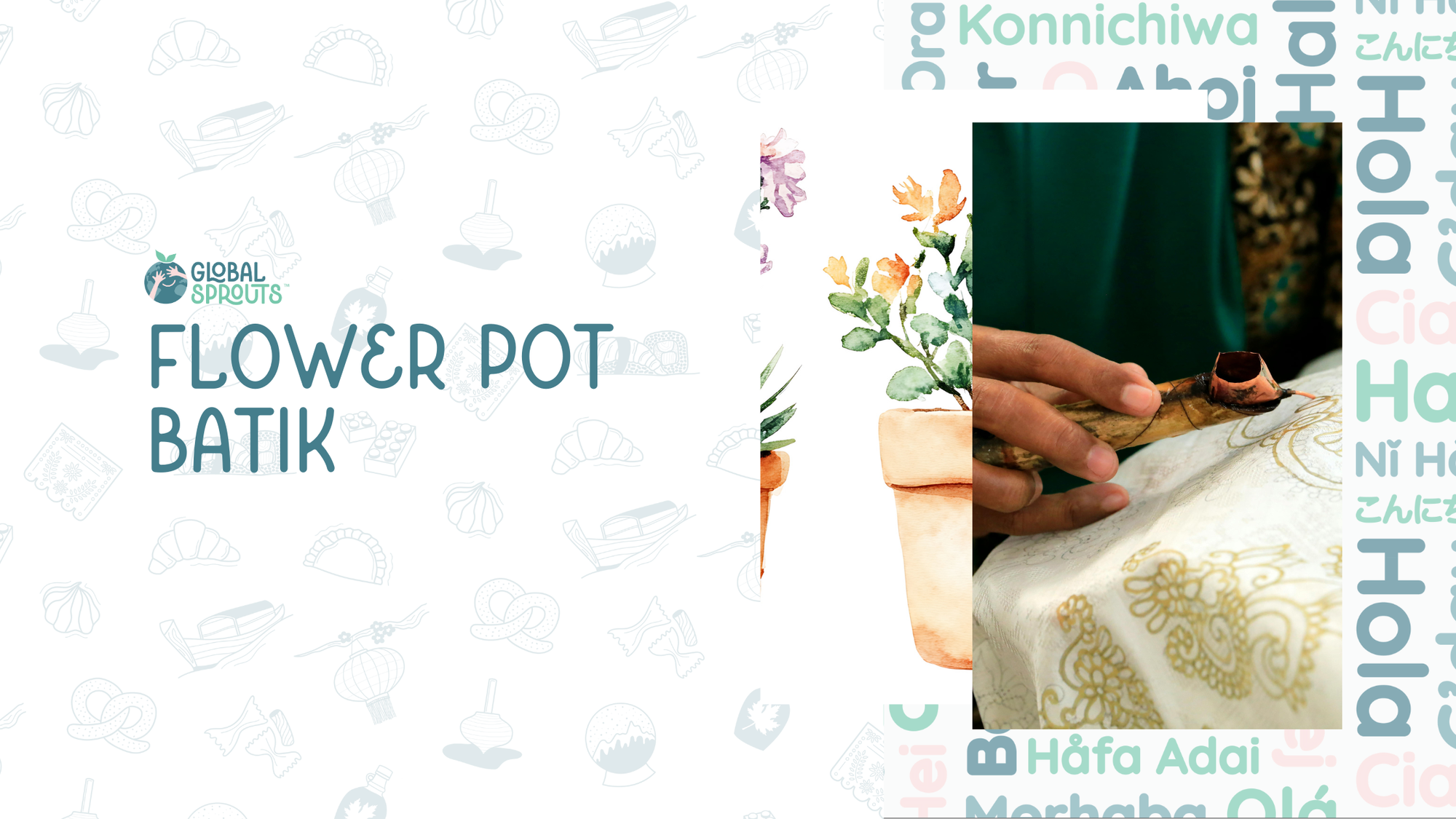 Creativity in Bloom Exploring Batik Through Flower Pot Batik Art