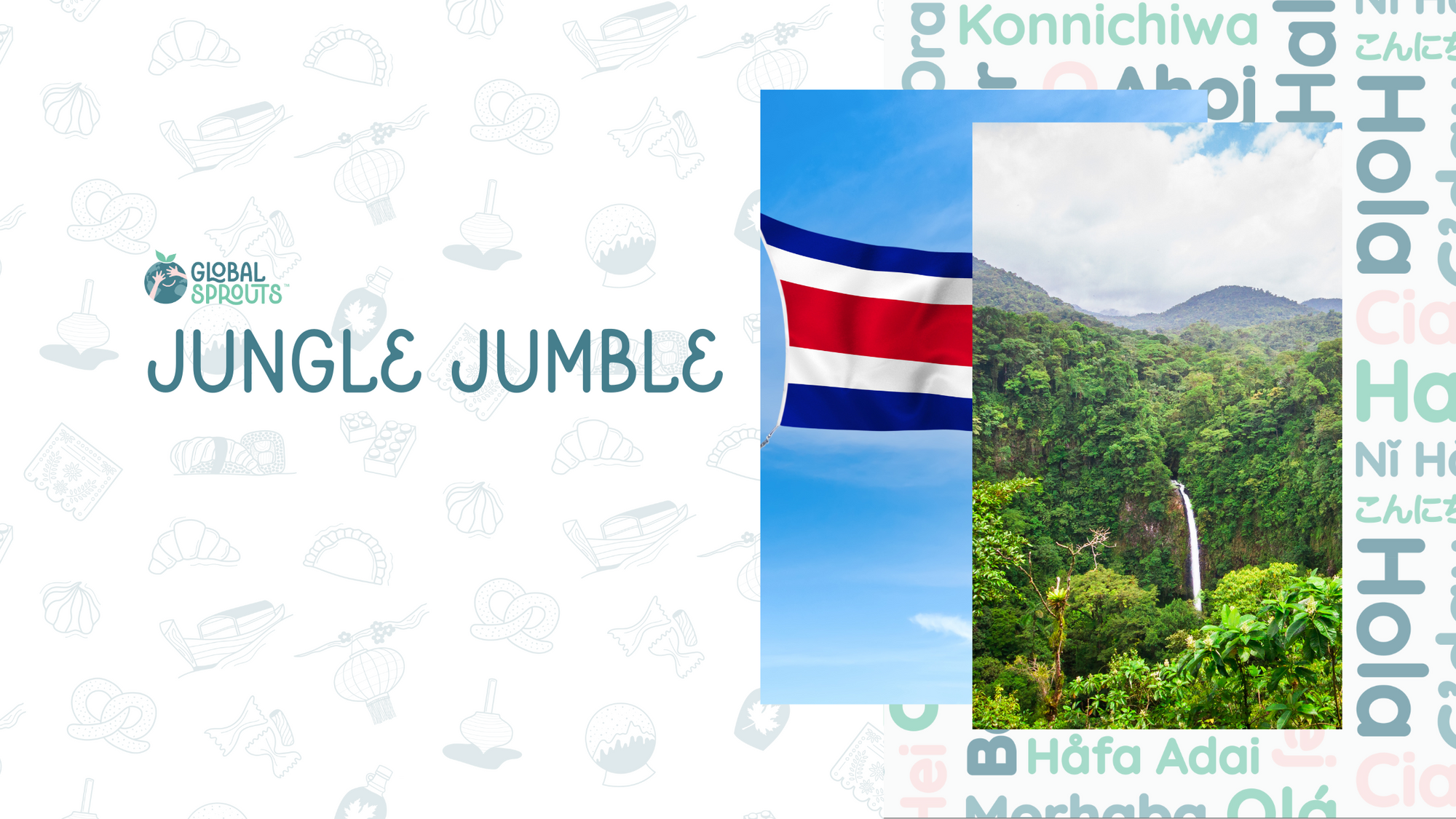 Solve a costa rican word puzzle with Global Sprouts