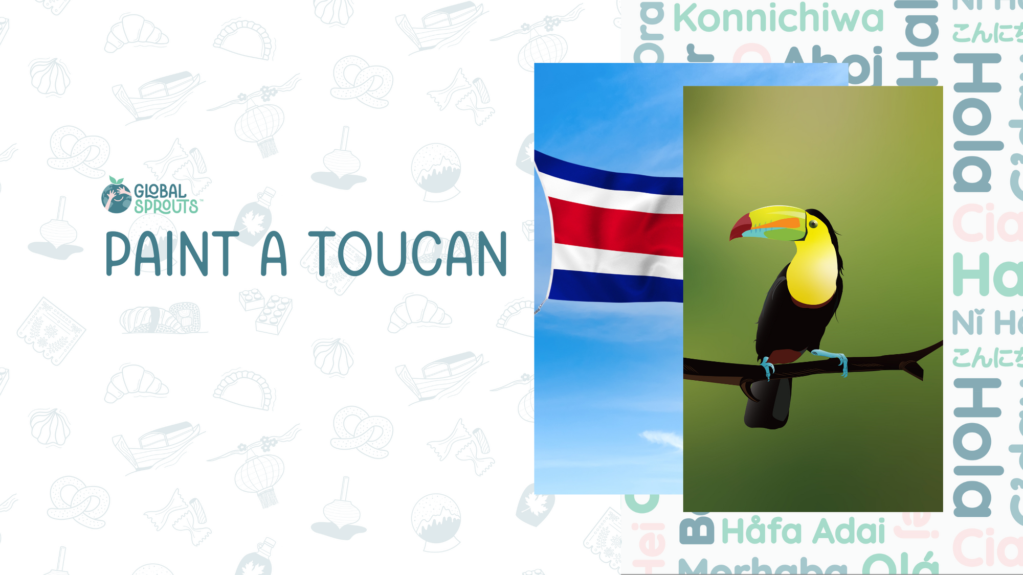 Paint a toucan with Global Sprouts