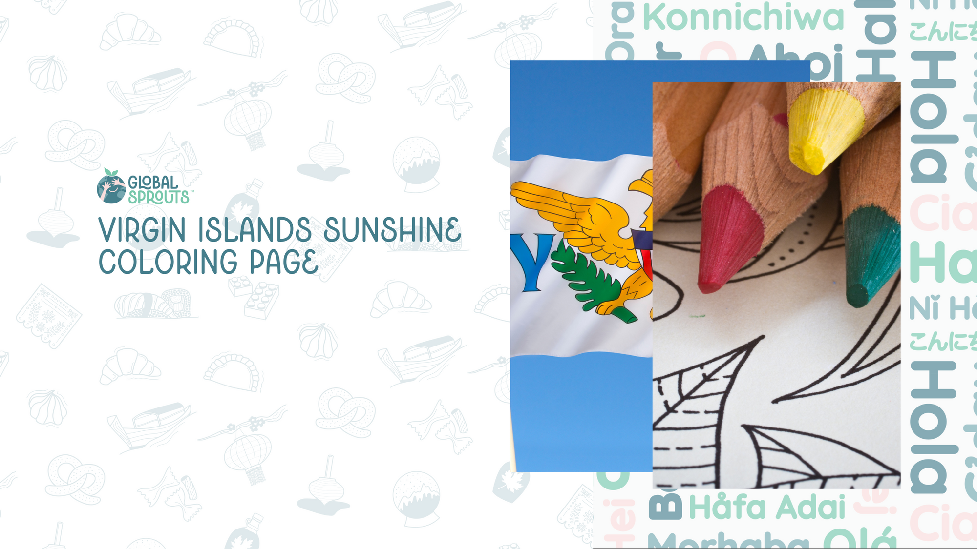 Say Hello to Sunshine with This Virgin Islands Coloring Page